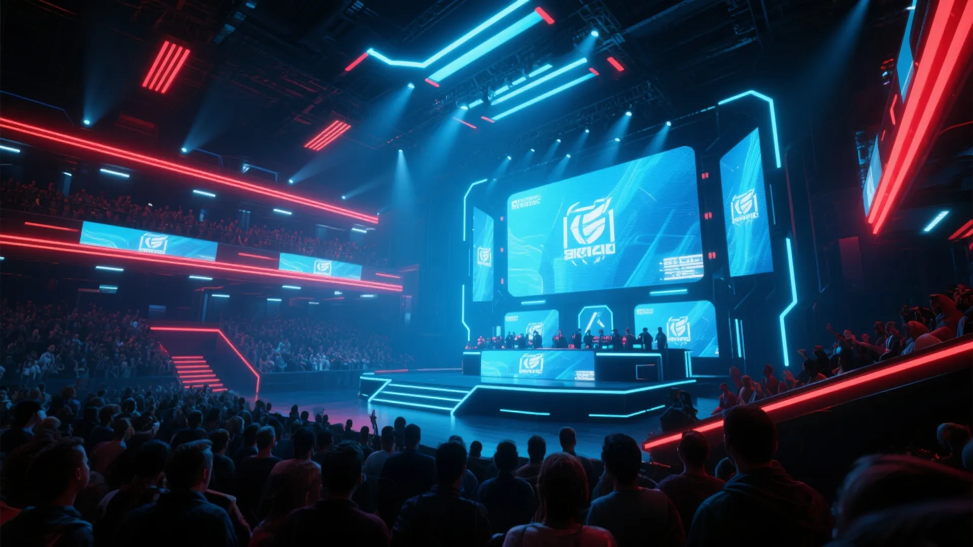 英雄联盟电竞赛事现场