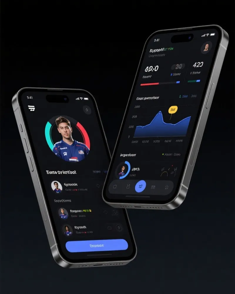 英雄联盟赛事分析APP界面展示